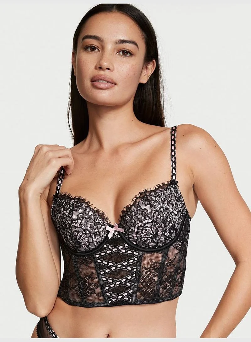 Victoria's Secret Lightly-Lined Lace-up Bra Top