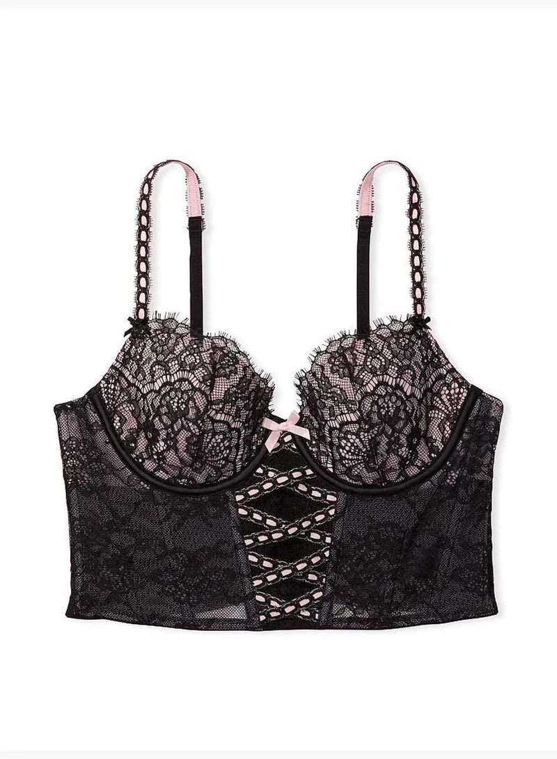 Victoria's Secret Lightly-Lined Lace-up Bra Top
