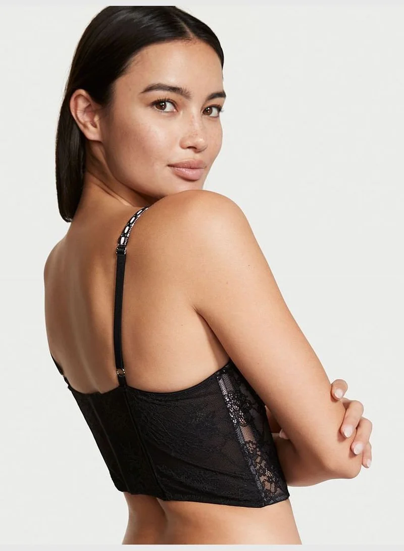 Victoria's Secret Lightly-Lined Lace-up Bra Top