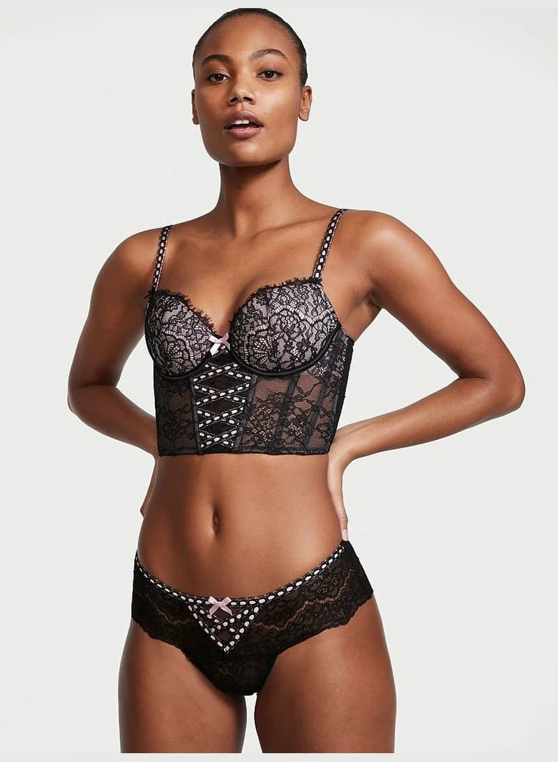 Victoria's Secret Lightly-Lined Lace-up Bra Top