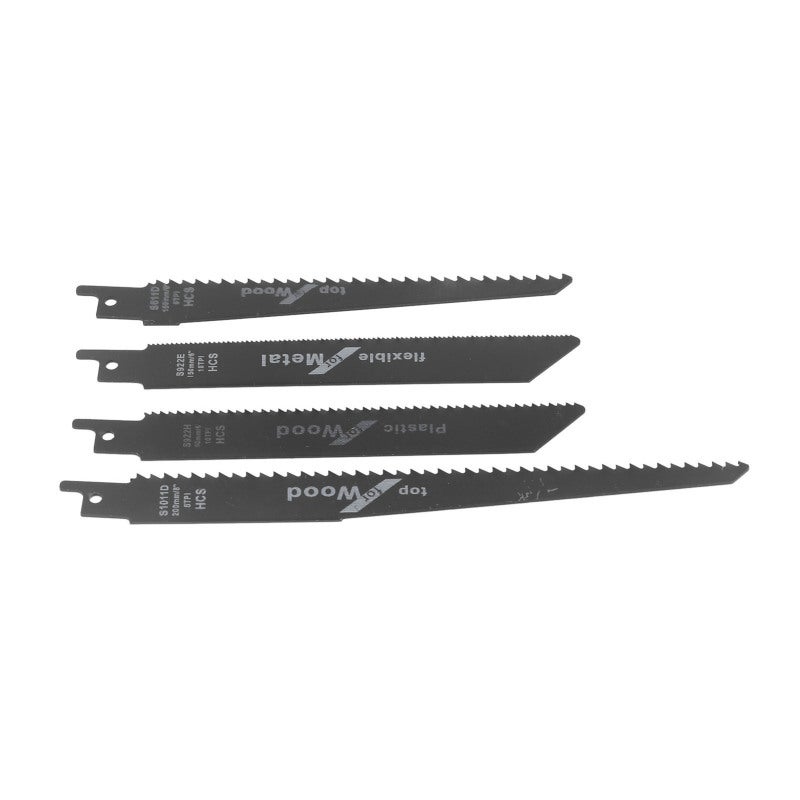 Reciprocating Saw Blade 4pcs High Carbon Steel Smart Cutting Jigsaw Cutter - Broad Utility Sabre Saw Blade for Outdoor Trimming, Wood Plastic Metal Cutting - Image 2