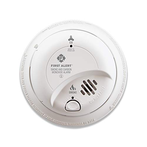 FIRST ALERT SC9120B Corded Electric Combination Alarm with Adapter Plugs for Easy Replacement - Image 1