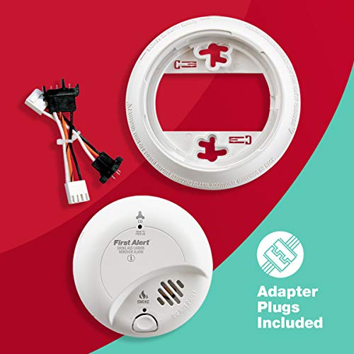 FIRST ALERT SC9120B Corded Electric Combination Alarm with Adapter Plugs for Easy Replacement - Image 5