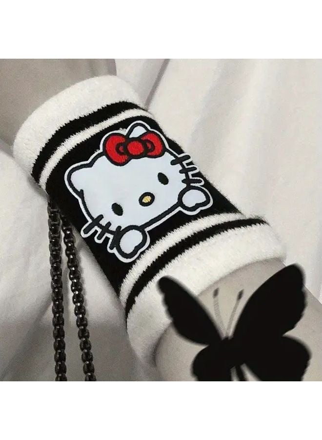 Hello Kitty Dark Series Wrist Support Bracelet Adjustable Breathable Mesh KT Wristband - Image 5