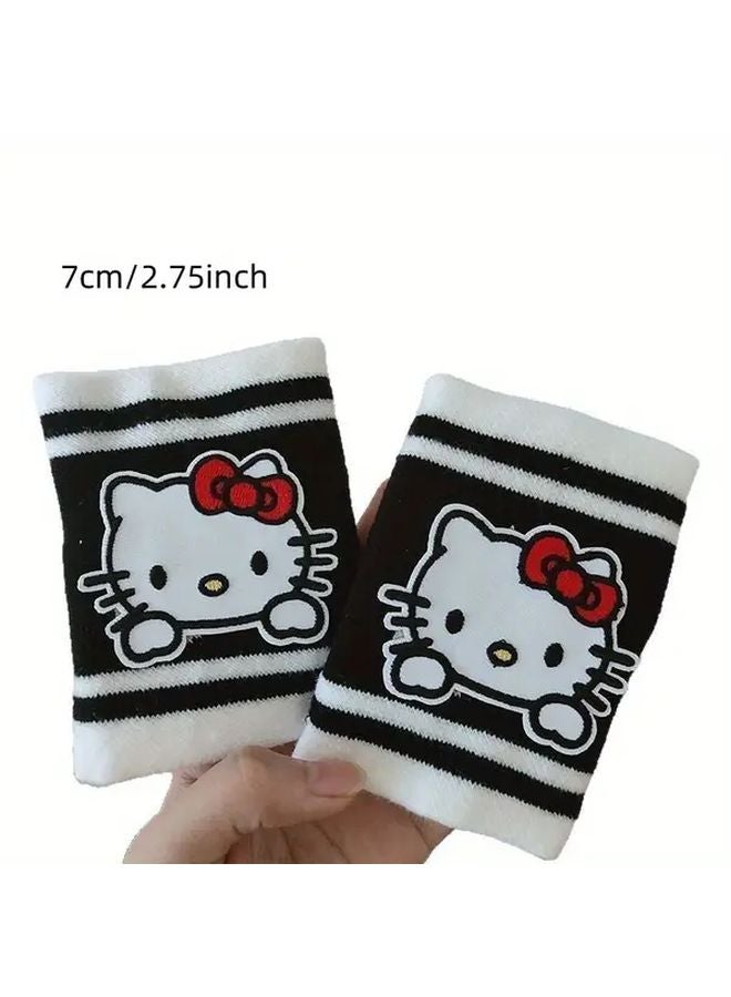 Hello Kitty Dark Series Wrist Support Bracelet Adjustable Breathable Mesh KT Wristband - Image 4
