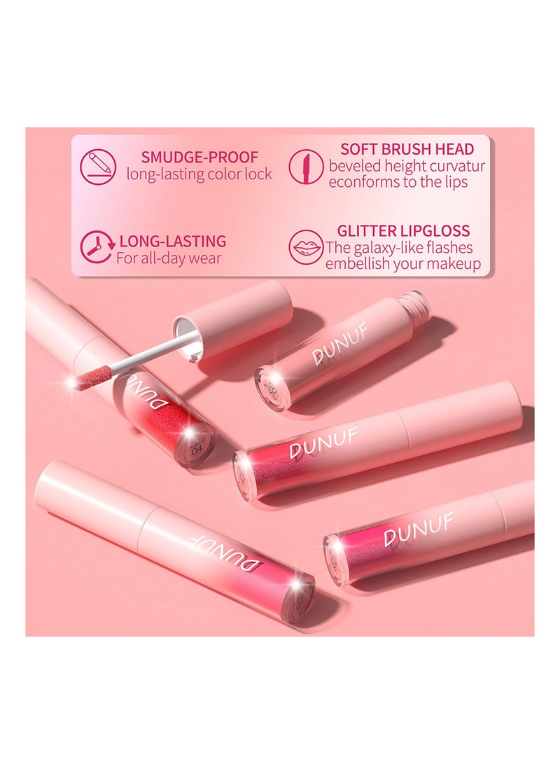 سيوسي 12 لون ماتي إلى بريق أحمر الشفاه السائل مجموعة الماس سباركلي ملمع الشفاه لامع 24 ساعة طويلة الأمد تجميل ضد الماء هدية عدة - Image 5