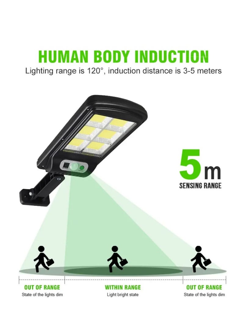 جورتان 4 قطع 400 واط من مصابيح LED COB بالطاقة الشمسية، 160 LED COB، مقاومة للماء IP67، حماية من الصواعق، جهاز تحكم عن بعد لاسلكي، تحكم ذكي في الإضاءة، شحن سريع  - Image 4