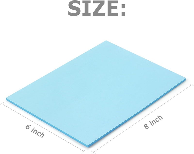 Winner Aura Sticky Notes 8x6 inch Bright Colors Self-Stick Pads 8 Pads/Pack 35 Sheets/Pad Total 280 Sheets - Image 2