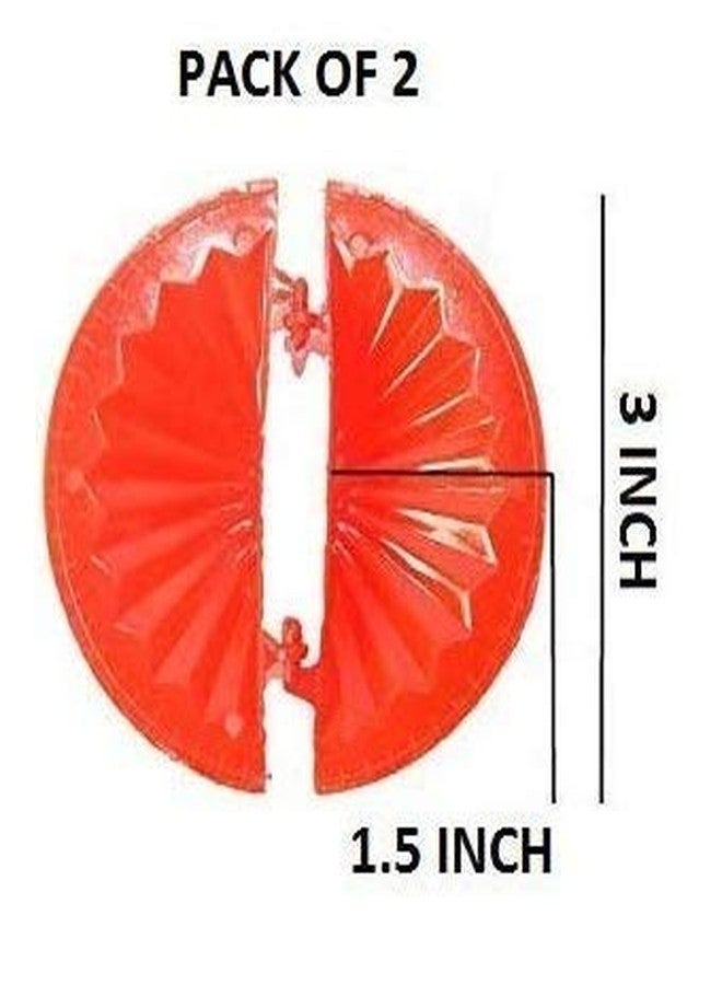 DiBha Plastic Gujiya Maker Moulds (Pack of 2) Medium Size - Image 2