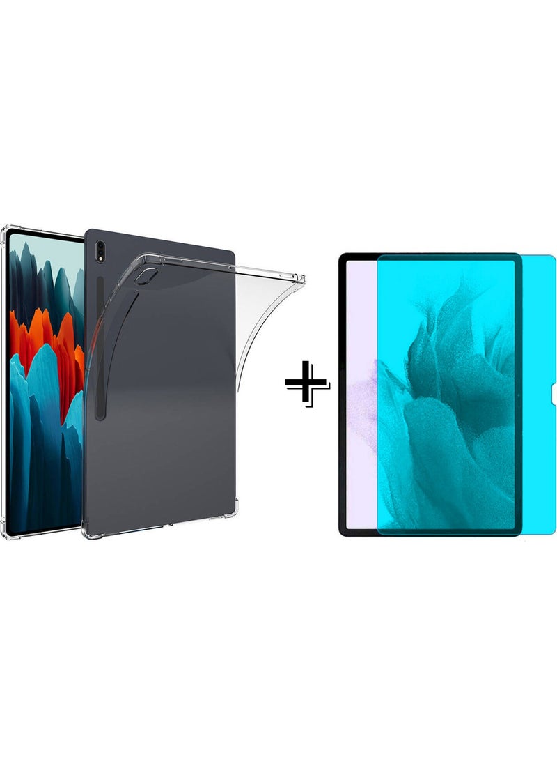 Forzacase - Samsung Galaxy Tab S8 Plus 12.4'' Anti Shock Silicone Case + Nano Screen Protection Film FC014 - Image 1