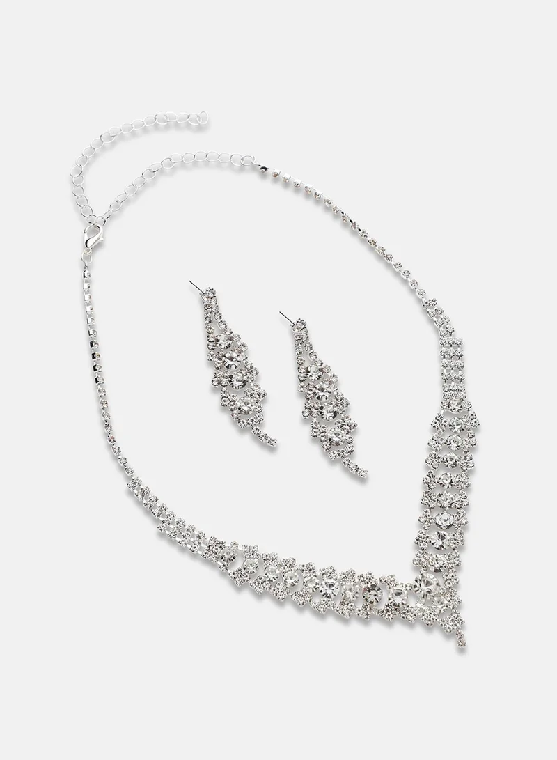 SOHI Bling Artificial Jewellery Set