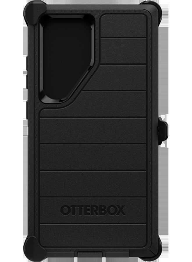 Defender Pro Series Case and Holster - Samsung Galaxy S24 Ultra Black