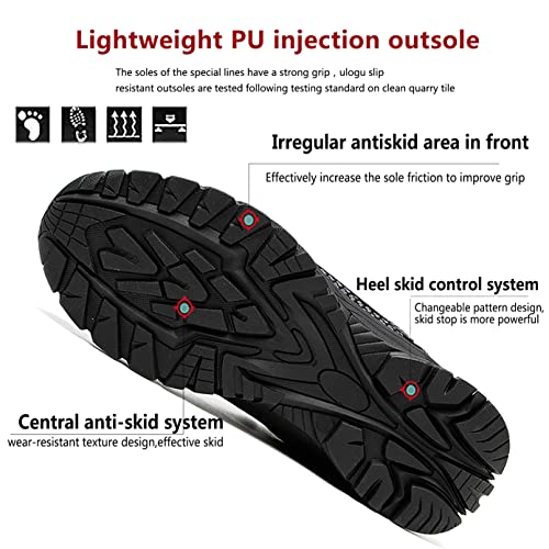 Ulogu Waterproof Steel Toe Shoes Men Lightweight Composite Indestructible Boots Safety Alloy Slip Resistant Tennis zapatos de trabajo para hombres botas seguridad acero Roofing Construction Work Sneakers - Image 4