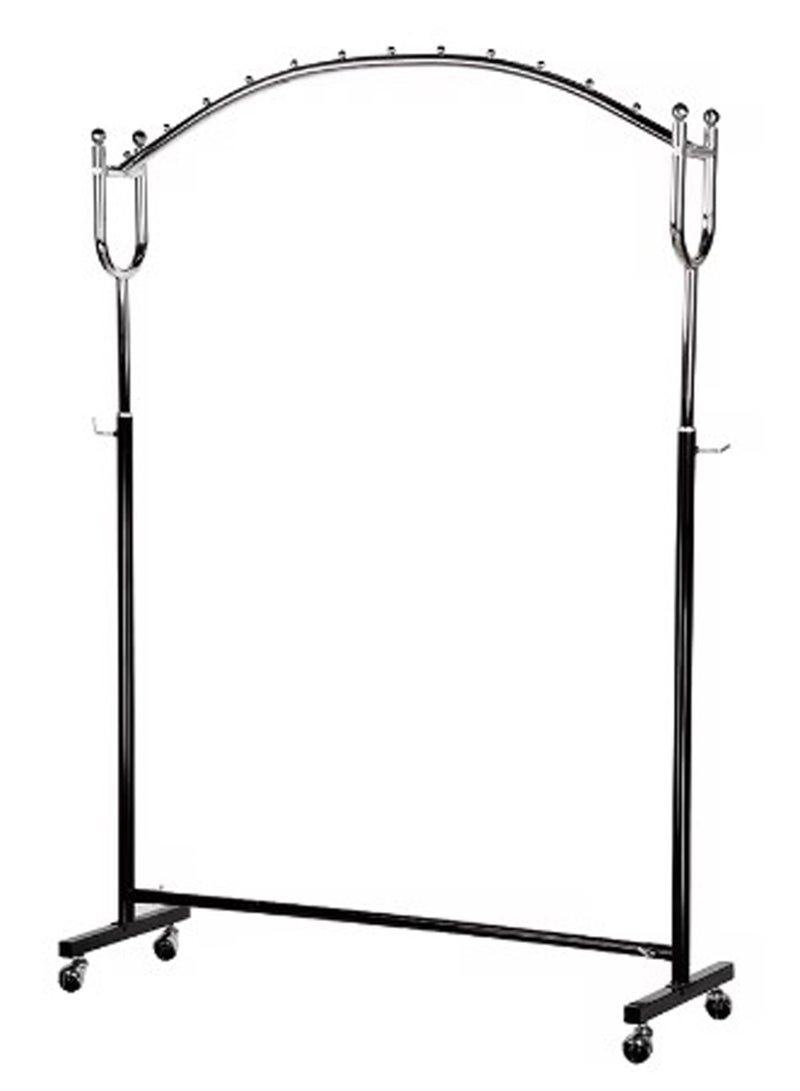 Generic Multi-Functional Metal Clothes and Coat Rack With Wheels 120 CM  - Image 1
