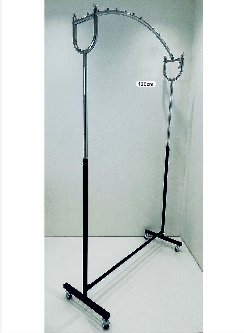 Generic Multi-Functional Metal Clothes and Coat Rack With Wheels 120 CM  - Image 3