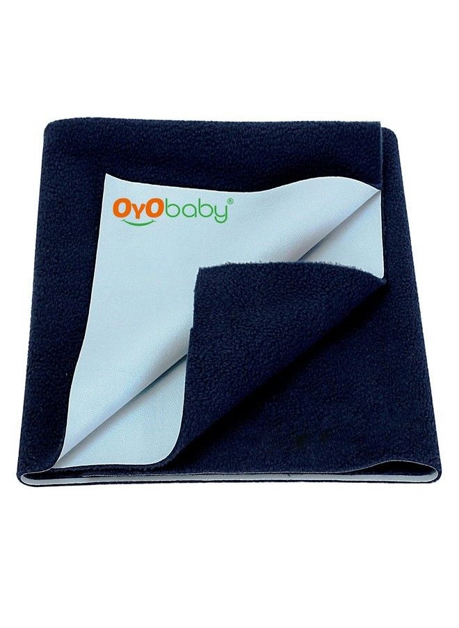 OYO BABY Waterproof Mattress Protector Sheet For Kids And Adults (Small (70Cm X 50Cm) Dark Blue)  - Image 2