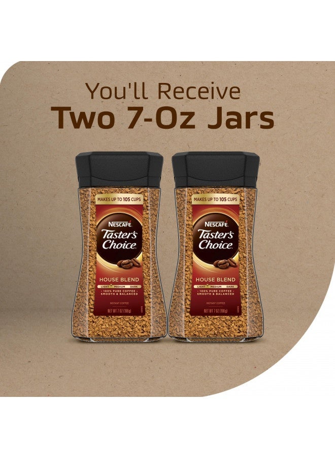Nescafe Light Roast Taster'S Choice House Blend Instant Coffee, 7 Ounce (Pack Of 2)  - Image 4