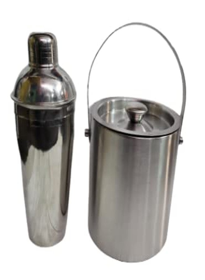 nooks Insulated Ice Bucket with Ice Scope, Ice Tong,Opener,Peg Measure and with Cocktail Shaker (750ml) | Great bar Tools for Home bar Accessories, Mini bar, Wine Large for bar (of 1.5L) - Image 3