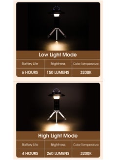Generic Portable Camping Light with Magnetic USB Rechargeable 3 Lighting Modes Camping Lantern Outdoor Led Flashlight Tent Camp Supplies  - Image 5