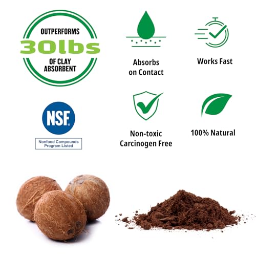 Earthsafe FlashDry Super Spill Absorbent, 5L Bucket with Dispenser Lid, 100% Organic Coco Coir, Landfill Safe, OSHA Approved, Ideal for Absorbing Oil, Paint, Grease in Garages, Kitchens, Janitor Kits - Image 2