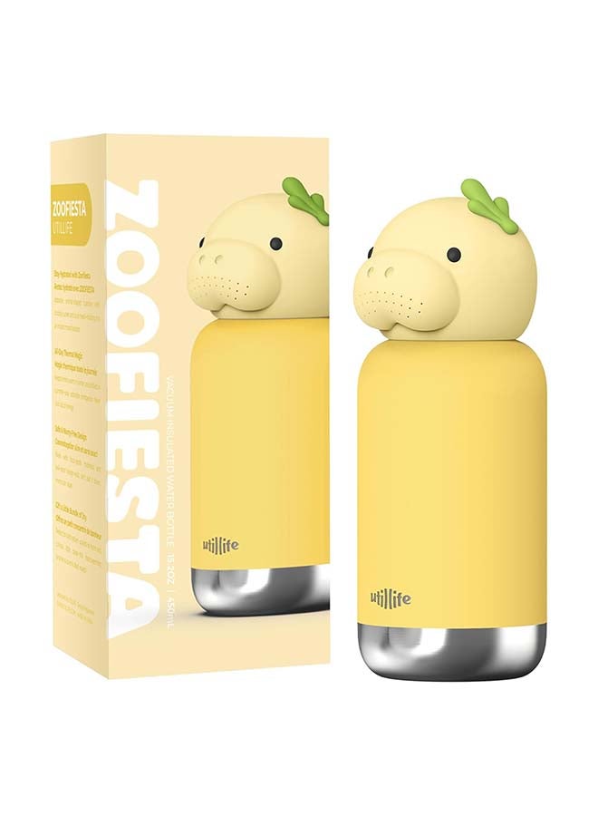 Utilife Zoofiesta Kids Insulated Water Bottle - Dugong Design - Leak-Proof & BPA-Free - Image 1