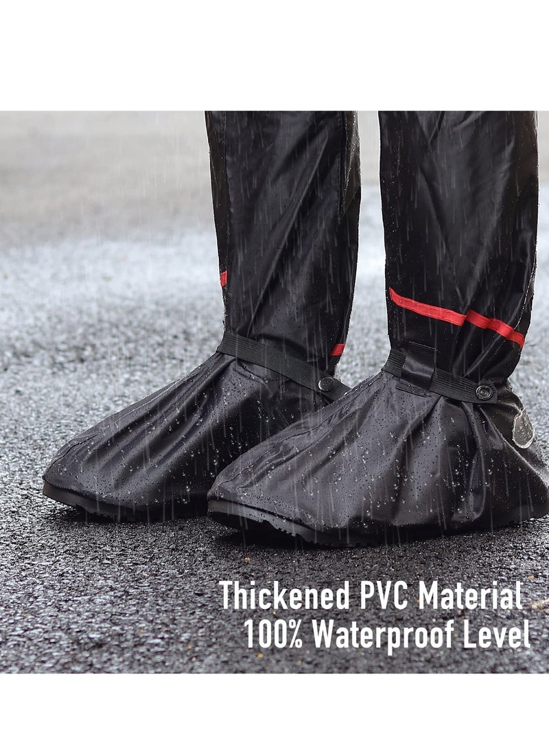 SYOSI Waterproof Shoe Covers Reusable Foldable Rain Boot Shoe Cover Overshoes Non-Slip Reusable Rain Gear for Men Women XXL - Image 3