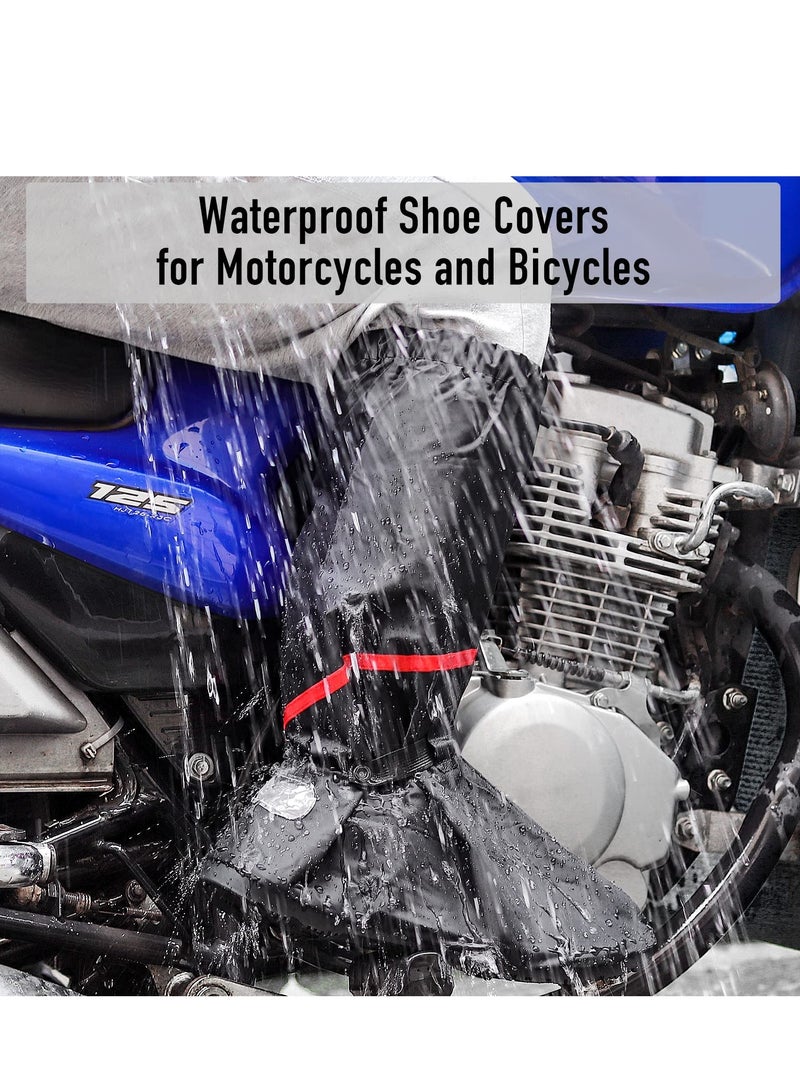 SYOSI Waterproof Shoe Covers Reusable Foldable Rain Boot Shoe Cover Overshoes Non-Slip Reusable Rain Gear for Men Women XXL - Image 5