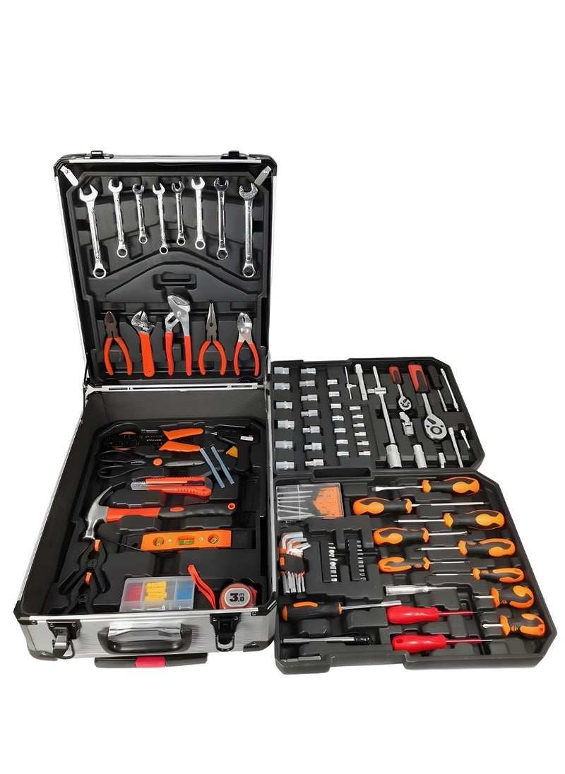 Generic - AUTO KING 187 PCS Professional Tool Set, Chrome Vanadium Steel Tools, Combination Wrenches, Trolley Case for Home, Garage, Workshop - Image 1