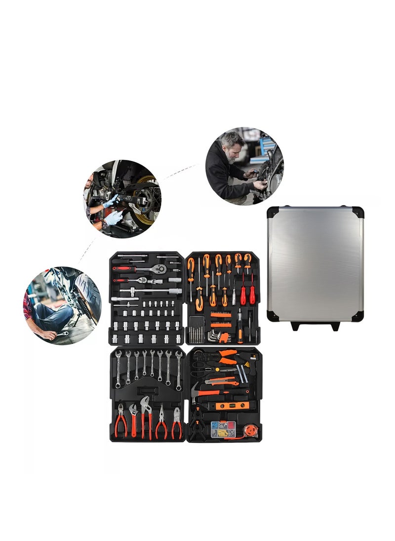 Generic - AUTO KING 187 PCS Professional Tool Set, Chrome Vanadium Steel Tools, Combination Wrenches, Trolley Case for Home, Garage, Workshop - Image 1