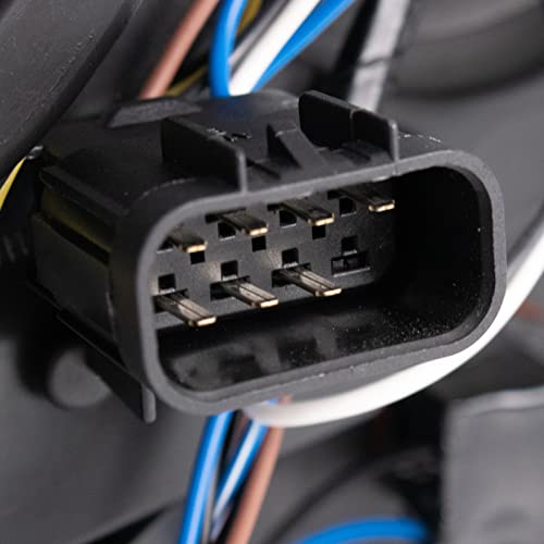 TRQ Headlight Assembly Set Headlights Driver & Passenger Side Halogen Compatible with 2007-2013 Chevrolet Avalanche 2007-2014 Suburban 1500 Suburban 2500 Tahoe GM2502263 GM2503263 GM2503264 - Image 3