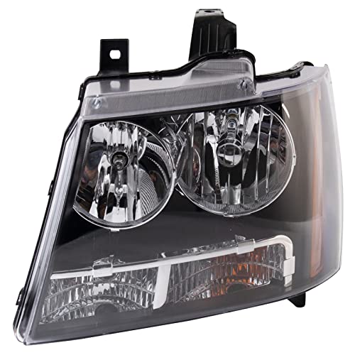 TRQ Headlight Assembly Set Headlights Driver & Passenger Side Halogen Compatible with 2007-2013 Chevrolet Avalanche 2007-2014 Suburban 1500 Suburban 2500 Tahoe GM2502263 GM2503263 GM2503264 - Image 5