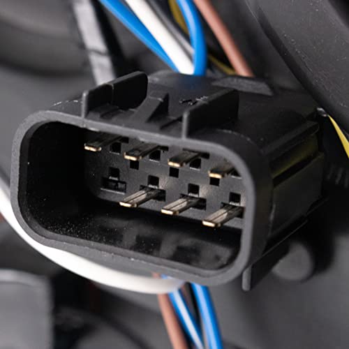 TRQ Headlight Assembly Set Headlights Driver & Passenger Side Halogen Compatible with 2007-2013 Chevrolet Avalanche 2007-2014 Suburban 1500 Suburban 2500 Tahoe GM2502263 GM2503263 GM2503264 - Image 4