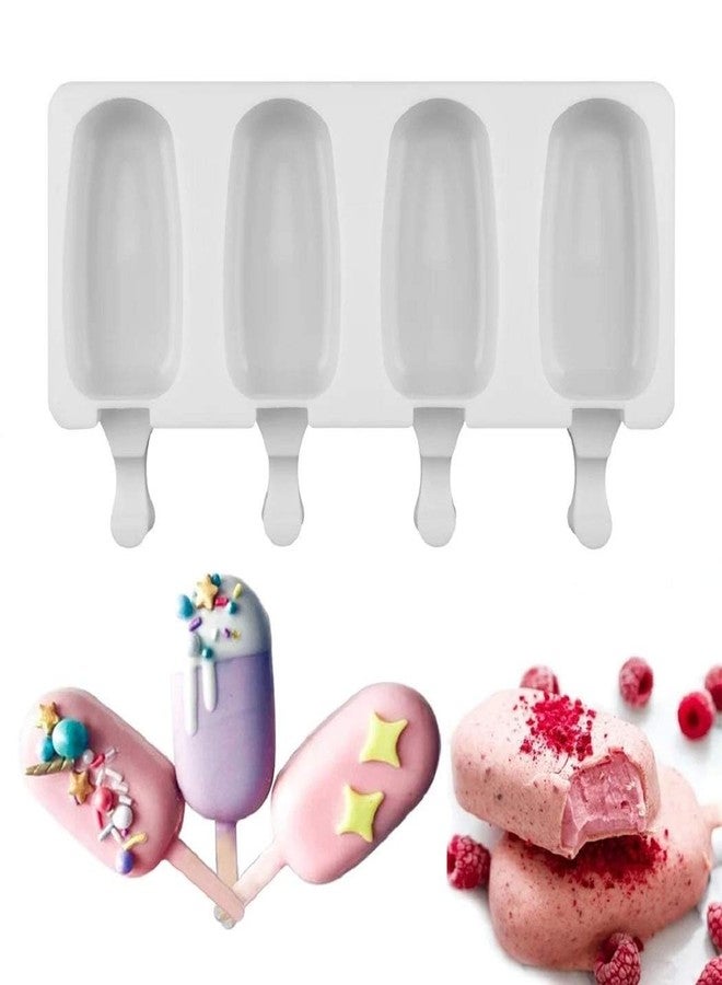Royals Silicone Popsicle Cakesicle Molds – Reusable Ice Cream, Cakesicle, Chocolate, Lollipop, Kulfi & Candy Ice Pop Makers for Kids and Adults - Image 1