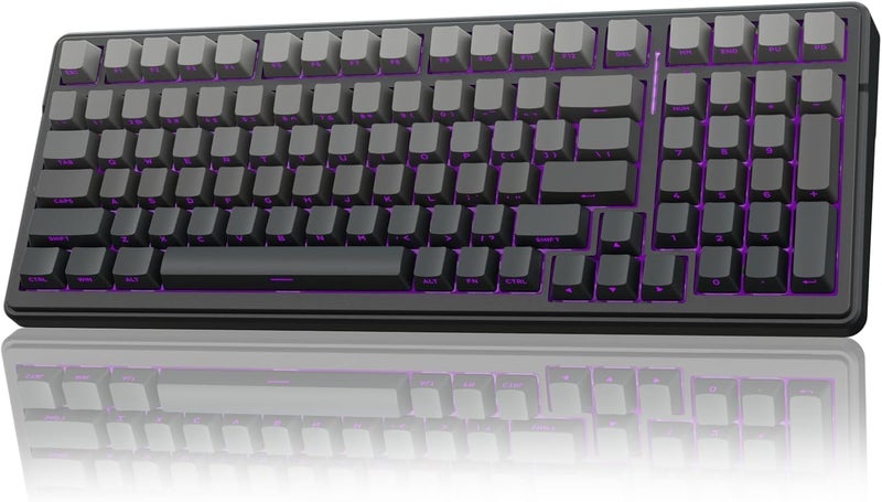 Leobog AULA F99 Mechanical Gaming Wireless Keyboard,Tri-Mode BT5.0/2.4GHz/USB-C Hot Swappable Custom RGB Backlit Creamy Computer Keyboard for PC/Tablet/PS/Xbox - Image 1