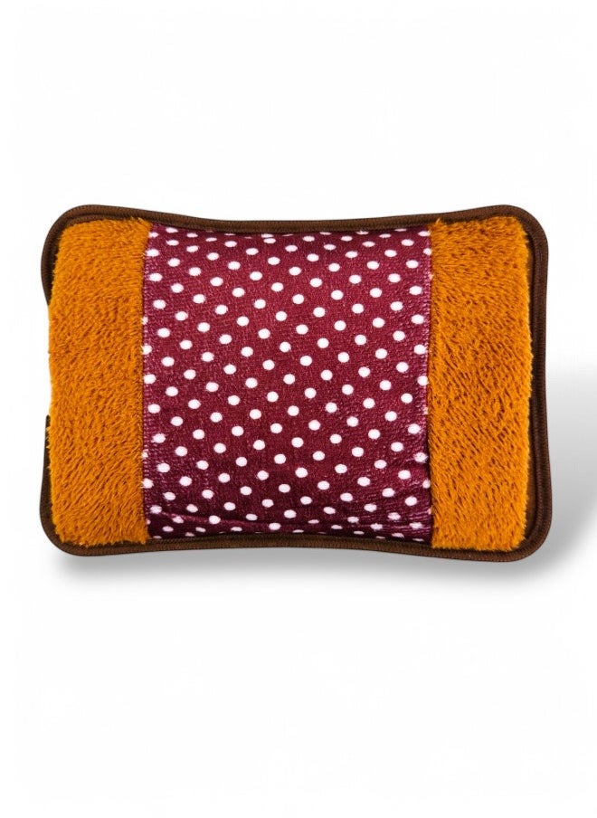Lifenpure Electric hot water bag for pain relief and muscle relaxation dot brown  - Image 1