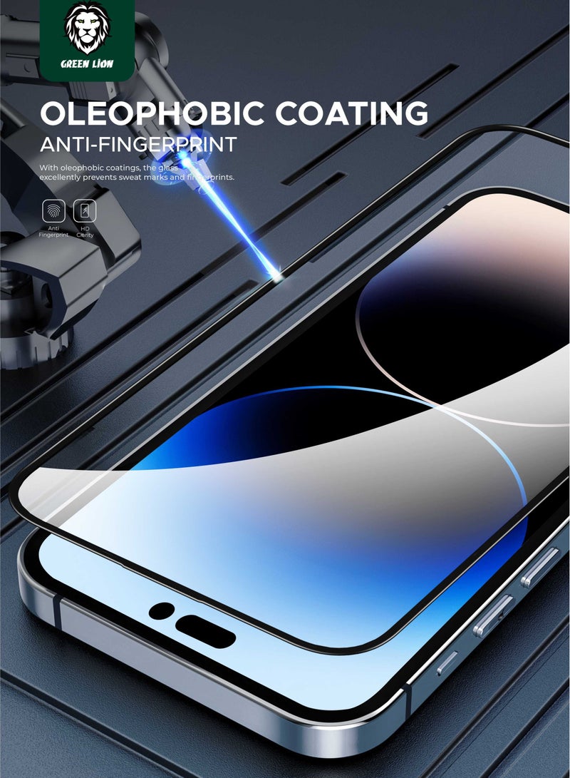 GREEN LION 3D HD-Pet Anti-Broken Soft Edge for iPhone 15 Pro Max / Bubble Free / Highly Responsive / Crystal Clear / Anti Fingerprint / Grease Resistance / Anti Scratch - Clear - Image 3