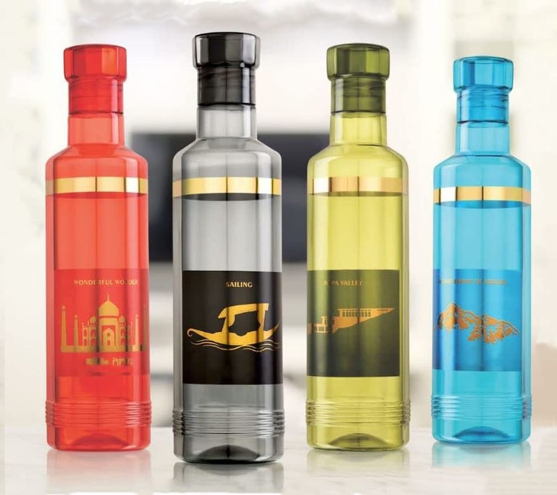 faas Stylish Fridge Water Bottle 1 Litre,3 PS (Multicolour) - Image 4