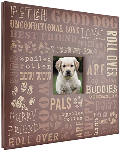 MCS Expandable 10-Page Pet Scrapbook Album with Photo Opening Cover and 12 x 12 Inch Pages, 13.5 x 12.5 Inch, Dog - Image 1