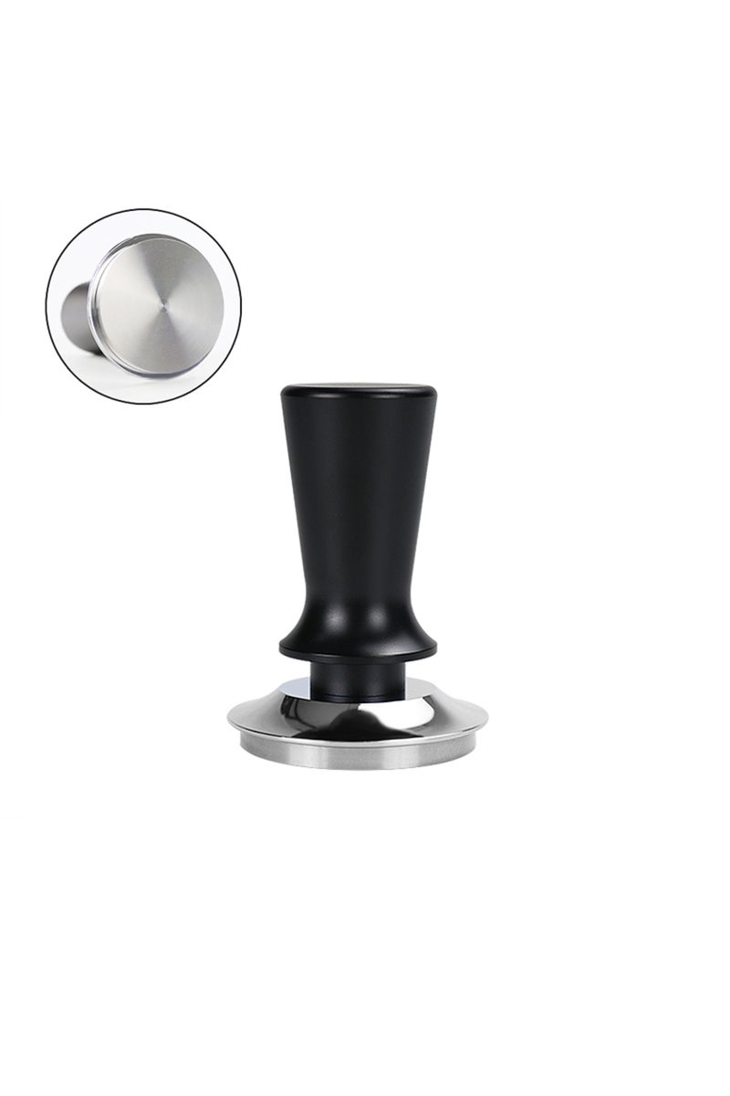 58.5mm Black Coffee Tamper 30lb Constant Pressure 58.5mm Stainless Steel Flat Base Calibrated Spring