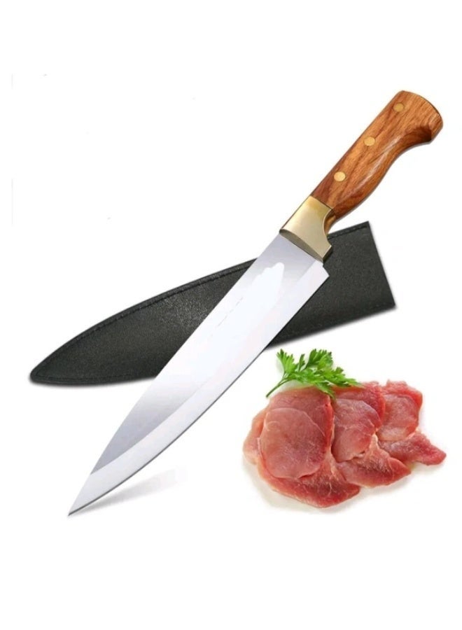 PROMASS Stainless Steel Slicer Knife for Meat Fish Vegetables and Everyday Kitchen Cutting