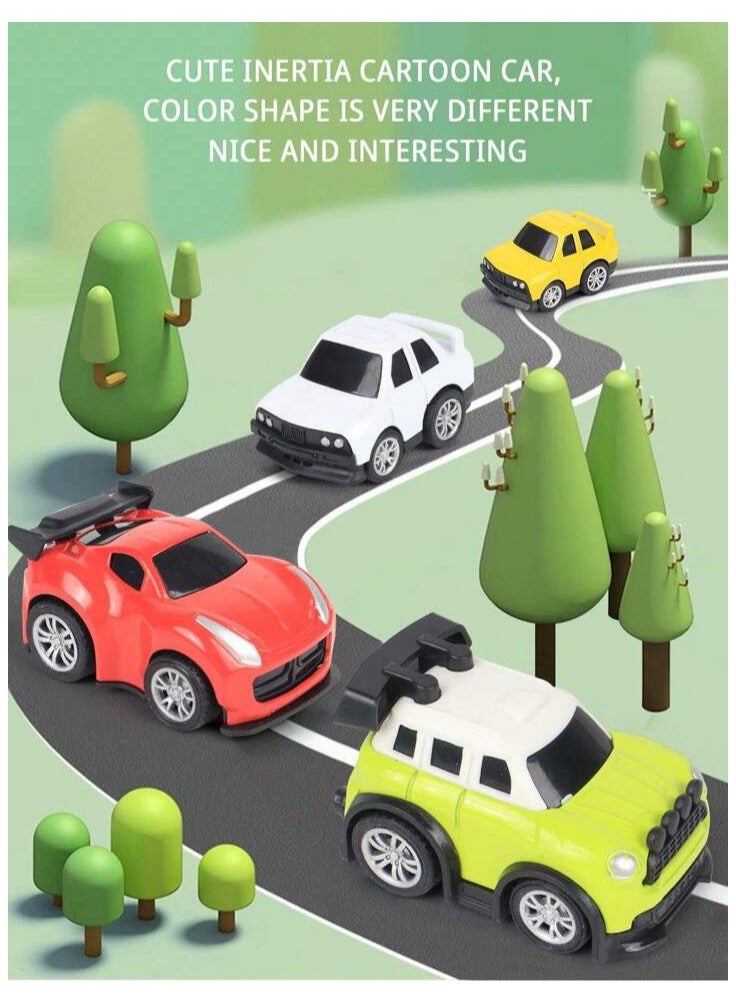 Toy Box Pull Back Metal Car Toys Set 6 Pcs Friction Power Car Toys Set for Boys - Image 2