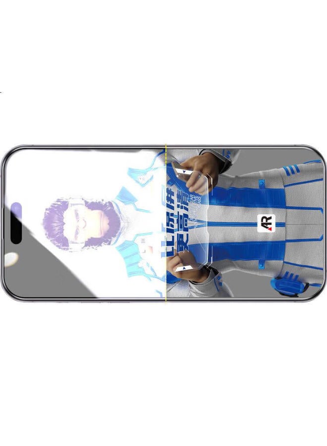 Blueo Blue Gorilla Tempered Glass Screen Protector For Apple Iphone 15 Pro Max, Ar Anti-Reflective, Iphone 15 Pro Max Phone Film, Anti-Fingerprint, Dust-Free Installation, Quick Application Protective Film - Image 3