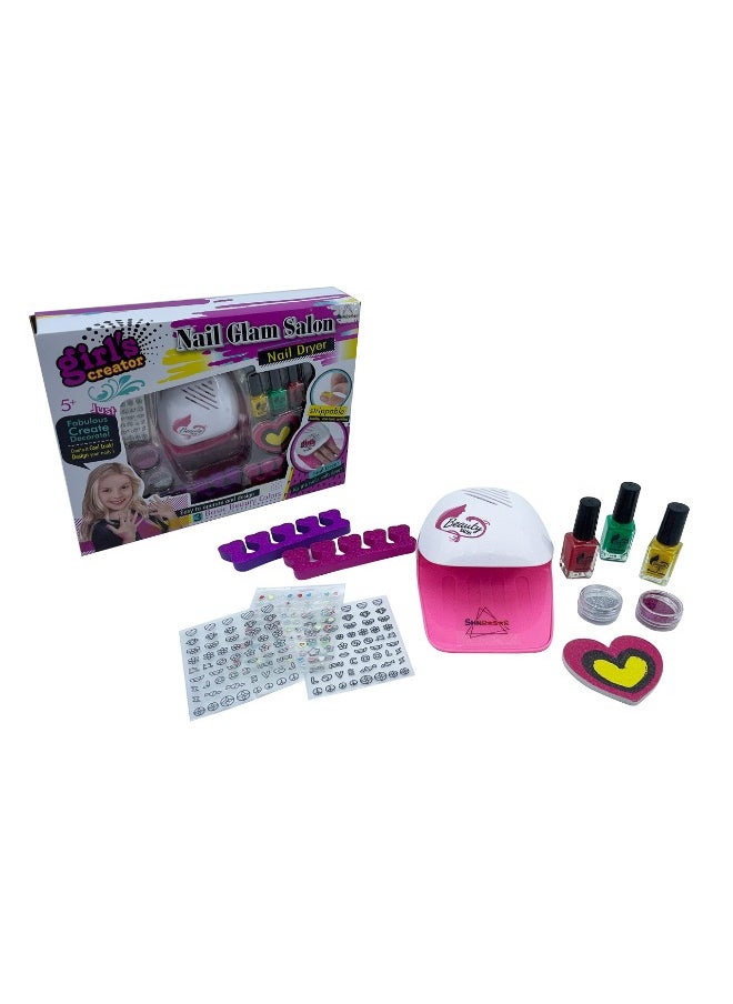 Mei Bo Kai - Nail Glam Salon for Girls – Emoji Manicure & Pedicure Kit | Fun Nail Art Kit for Girls Ages 5-10 - Image 1