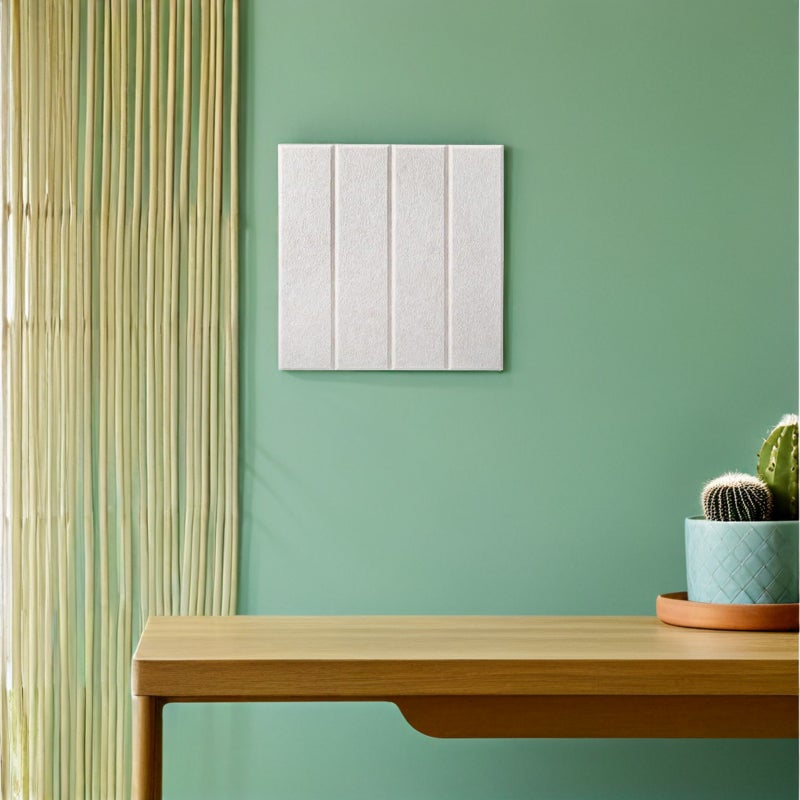 12pcs Acoustic Wall Panels: Soundproof Tiles Self-Adhesive Noise Reduction - Felt/Cork Bulletin Board Alternative Memo Pin Boards for Home Office Studio - Image 4