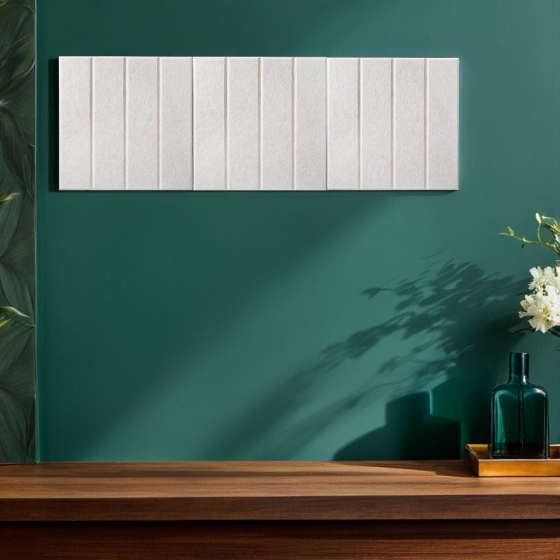 12pcs Acoustic Wall Panels: Soundproof Tiles Self-Adhesive Noise Reduction - Felt/Cork Bulletin Board Alternative Memo Pin Boards for Home Office Studio - Image 2