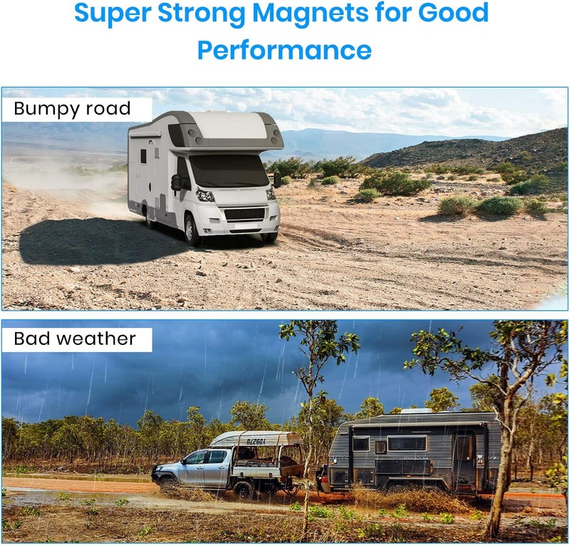 AUTO-VOX Portable Magnetic Wireless Backup Camera Mount for Solar1pro, Car Rear/Front/Side Rear View Camera for Easy Hitching Horse Boat Travel Trailer/RV/Camper/Tractor/New Truck Reverse - Image 3