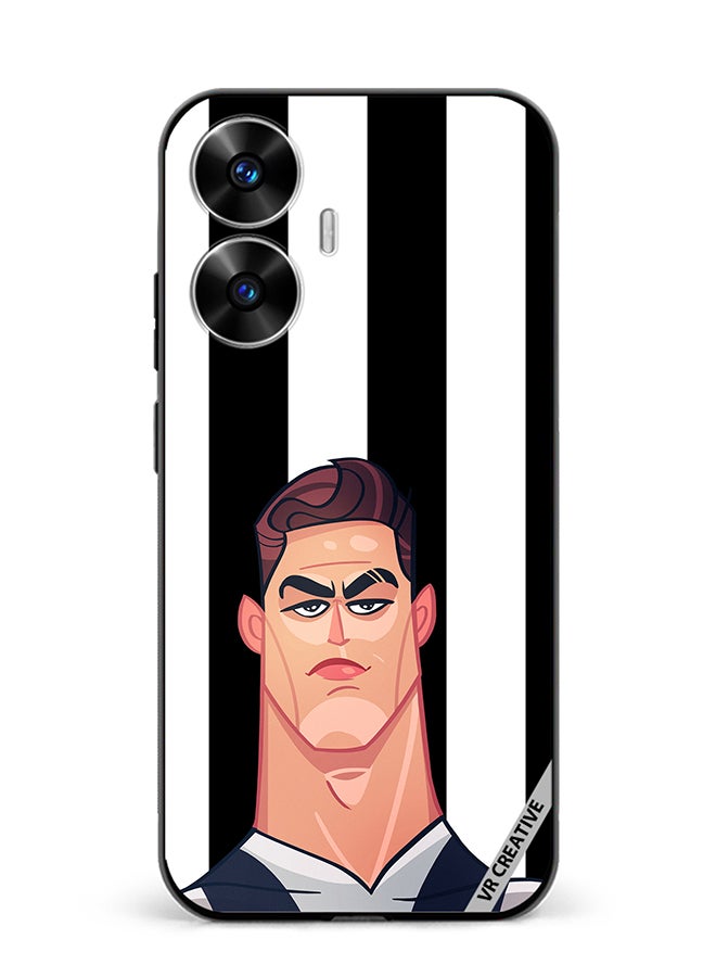 VR CREATIVE Protective Case Cover For Realme C55 Cr7 Design Multicolour - Image 1