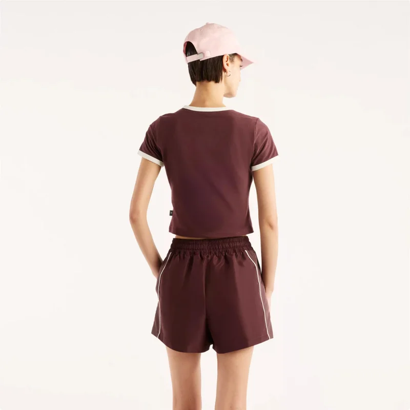 New Balance Cherry Leather Women's Trackside Ringer T-Shirt for Women | Best Price UAE