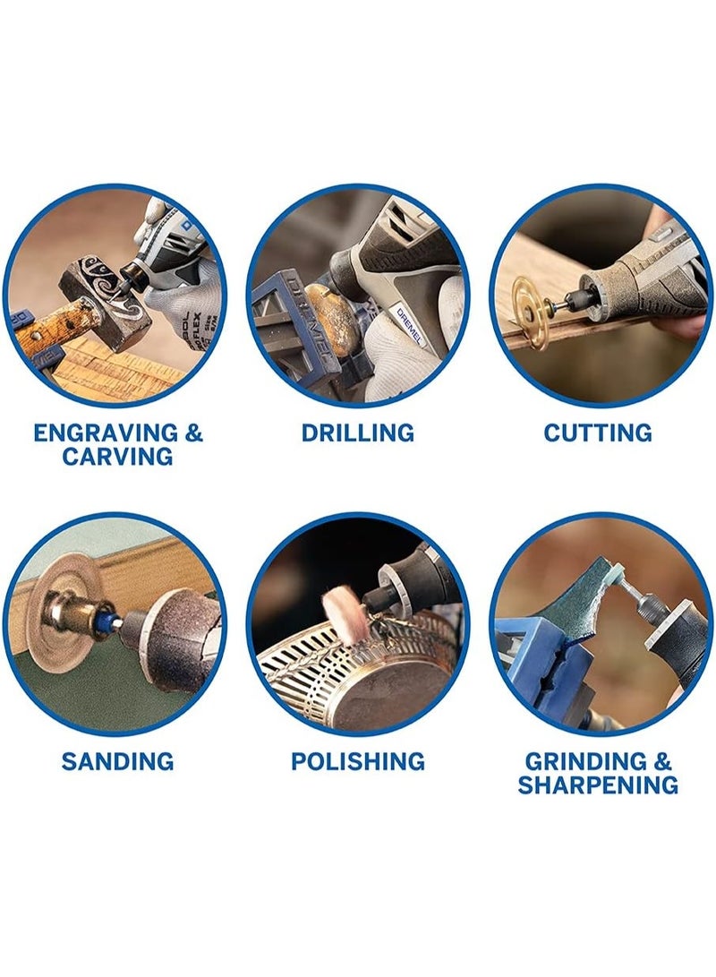 DREMEL 4250 Rotary Tool 175 W Multitool Kit With 3 Attachments 45 Accessories 175W Motor With Electronic Feedback Variable Speed 5.000 35.000 Rpm - Image 4