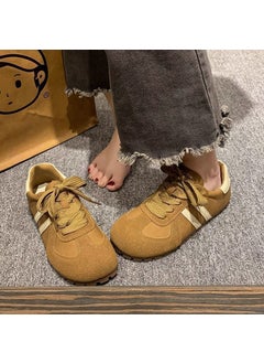 Retro Sneakers 2024 Spring/Summer Slip-Resistant Casual Womens Shoes Brown Upgrade